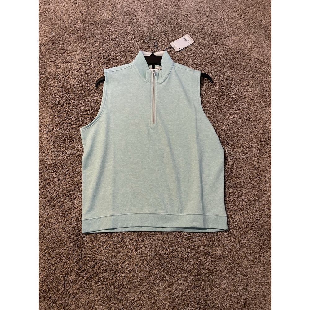 Southern Proper Canal Pullover 1/4 Zip Vest Beach Glass Mens Medium NWT